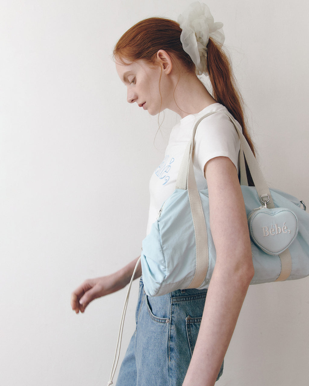 NOIRNINE Bébé Nylon Bag / sky blue