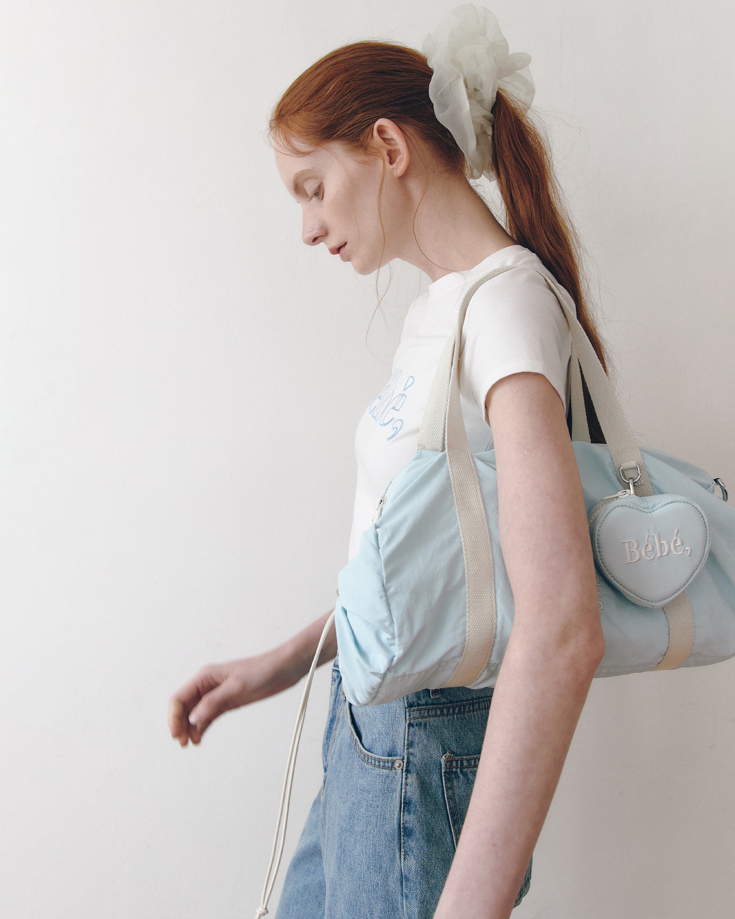 NOIRNINE Bébé Nylon Bag / sky blue
