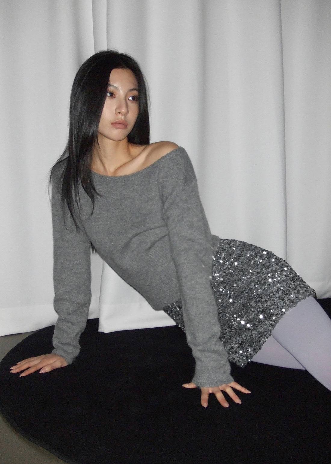 韓國製造 Mondrin Alpaca Off-Shoulder Knit / 3colors