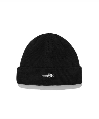 niceghostclub 3Star Logo Beanie - black