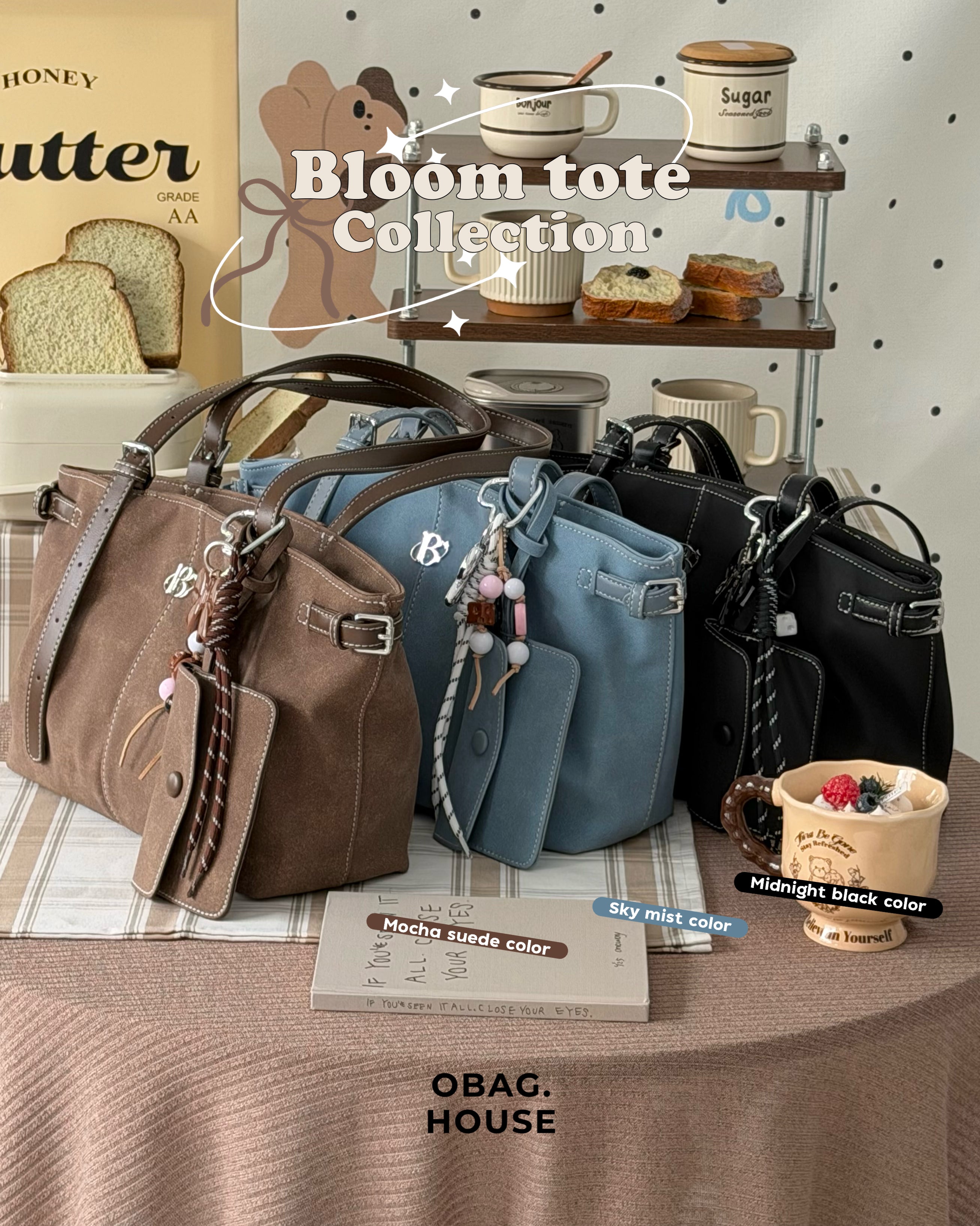 Bloom Tote Collection 🍁👜 - 6colors