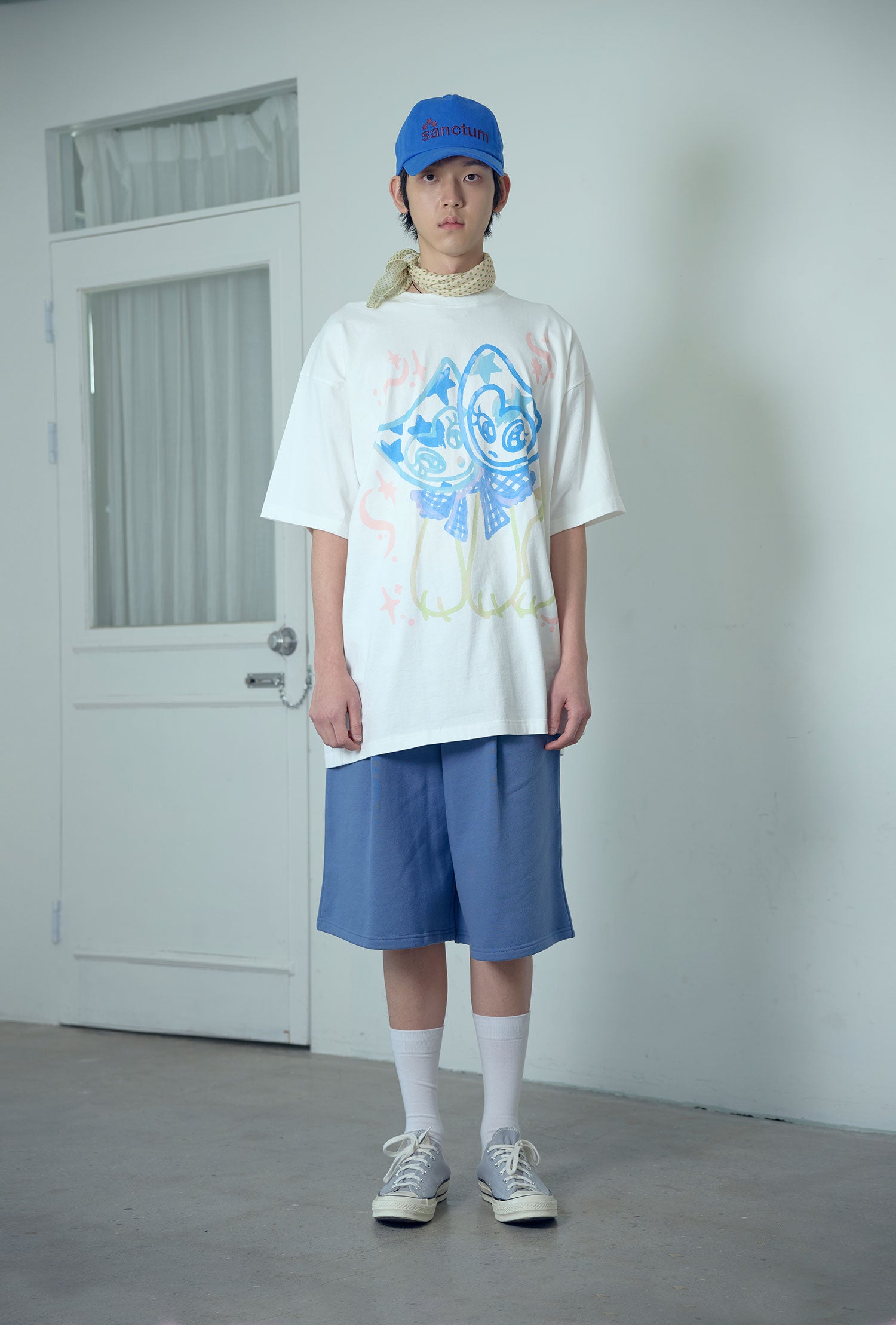 niceghostclub watercolor dolls big big tee [white]