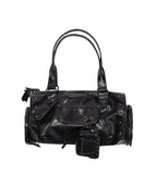 FANCY CLUB VEIL BAG & WALLET (BLACK)
