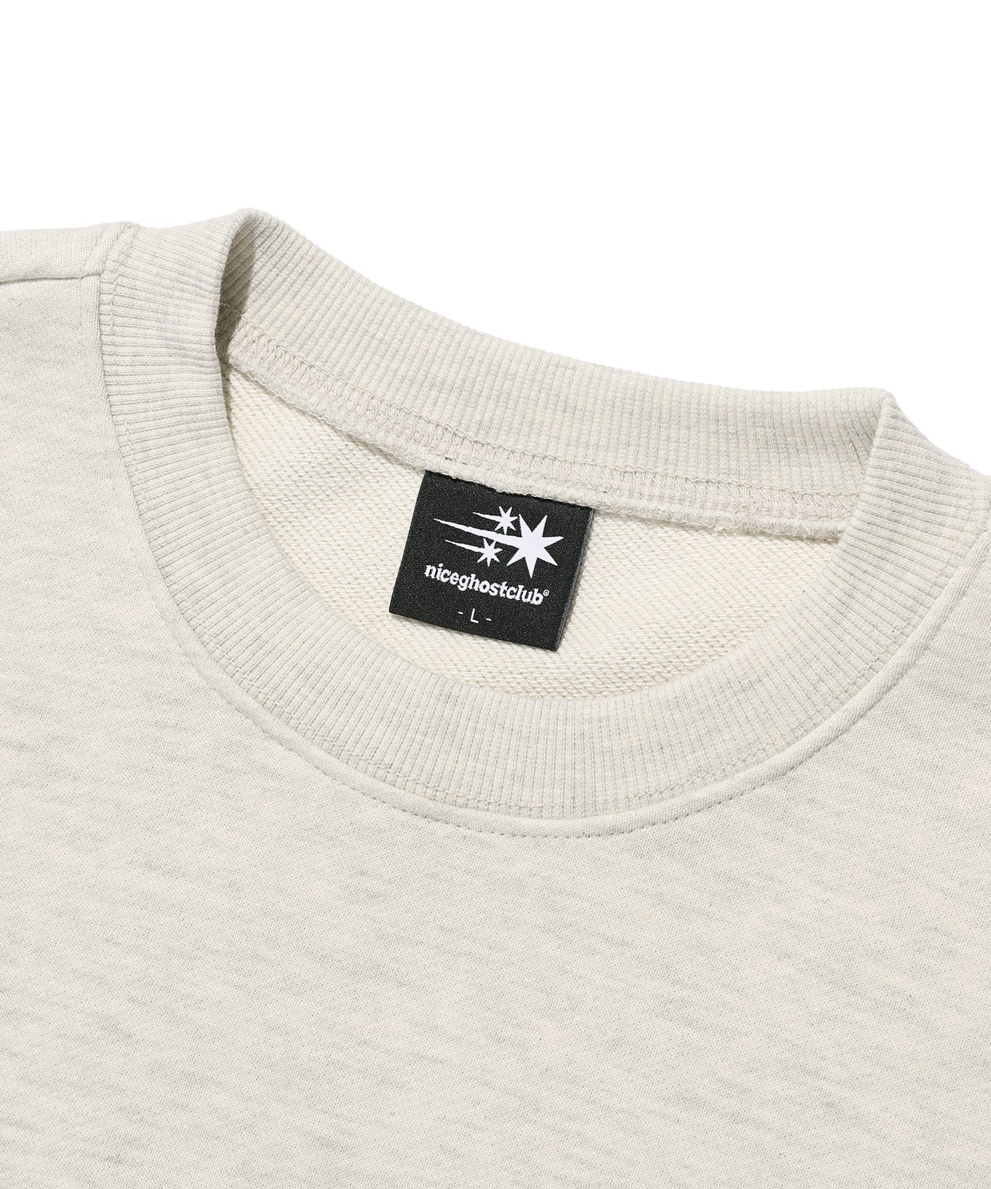 niceghostclub 3STAR LOGO APPLIQUE SWEATSHIRTS
[OATMEAL]