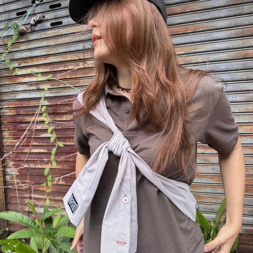 KENTNEEY 3-WAY DAILY SHIRT SLEEVE BAGGY - WOODY BROWN (售罄不補貨!!)