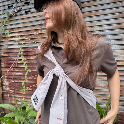 KENTNEEY 3-WAY DAILY SHIRT SLEEVE BAGGY - WOODY BROWN (售罄不補貨!!)