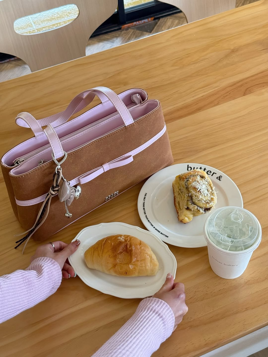 [香港現貨✨] [獨家代理🎀] Daisy Muse Ballerina Shoulder Bag - Pink Brownie