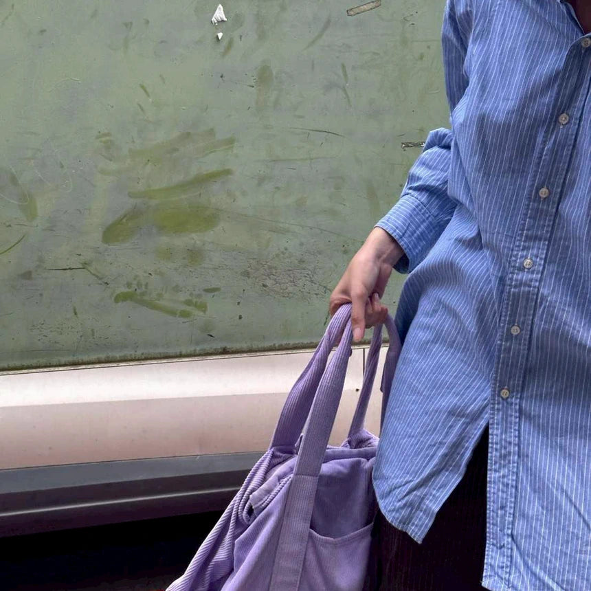 Corduroy Toast Bag🍞 - Dusty Lilac🔮🎧