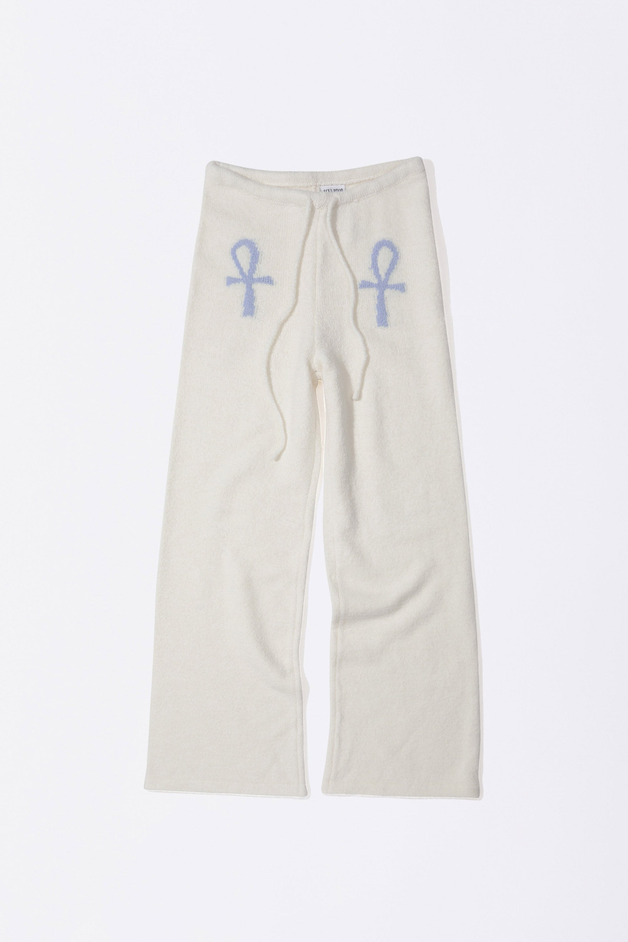 Sculptor Ankh Boucle Knit Pants Ivory