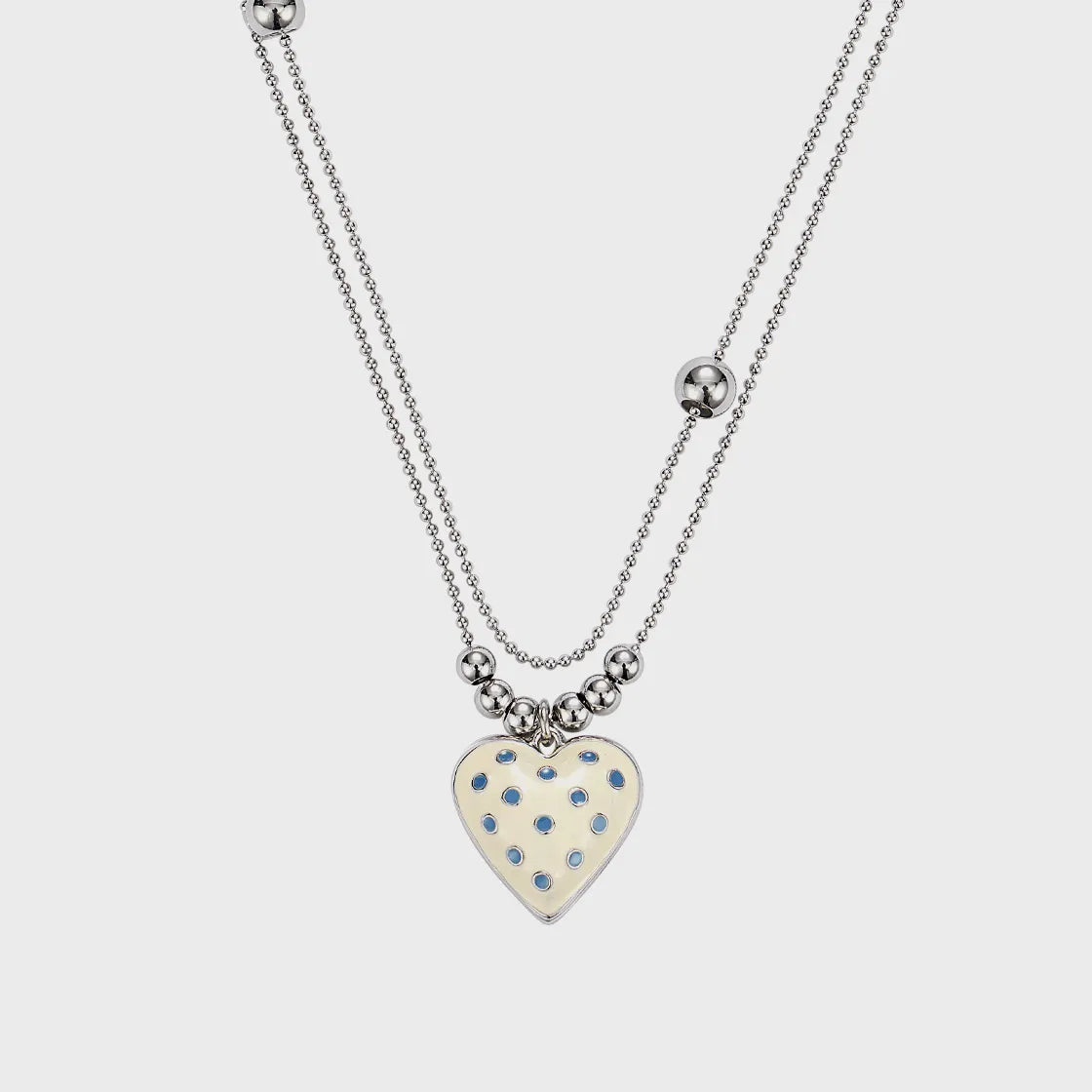 [NFF] Dot Heart Necklace-3colors