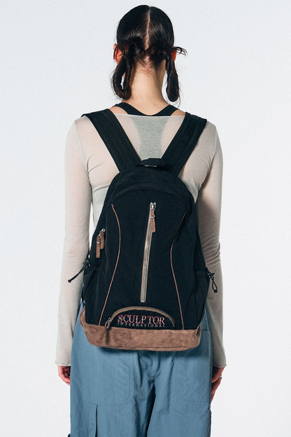 Sculptor Oldschool Slouchy Backpack - Black