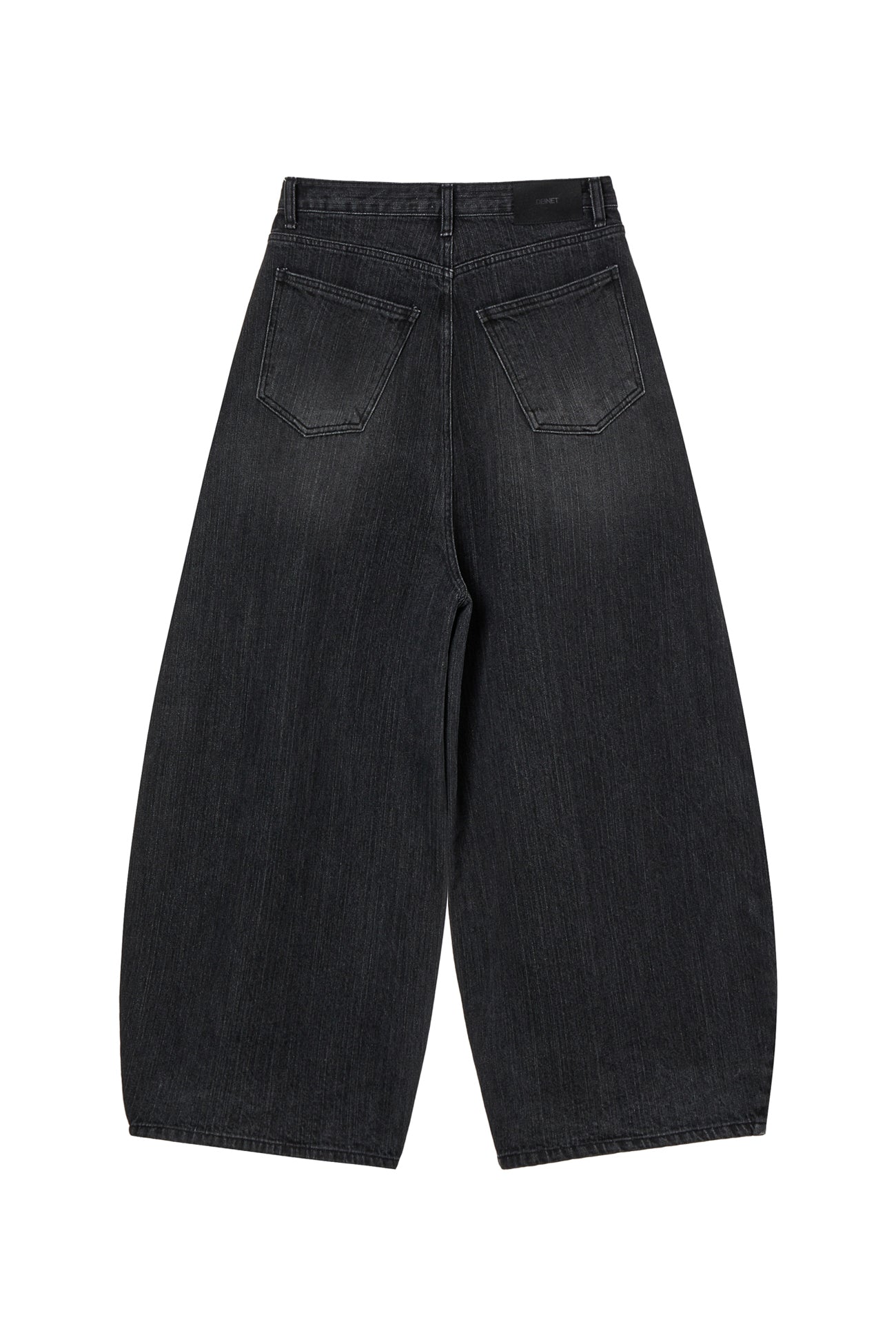 DEINET BALLOON FIT DENIM JEANS IN BLACK