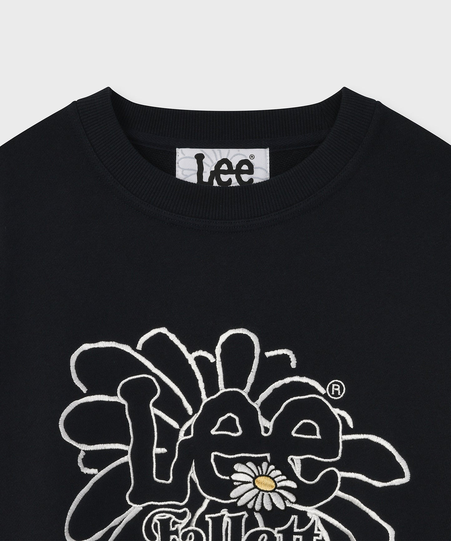 [Fallet x Lee] Sun Flower Sweatshirt / navy