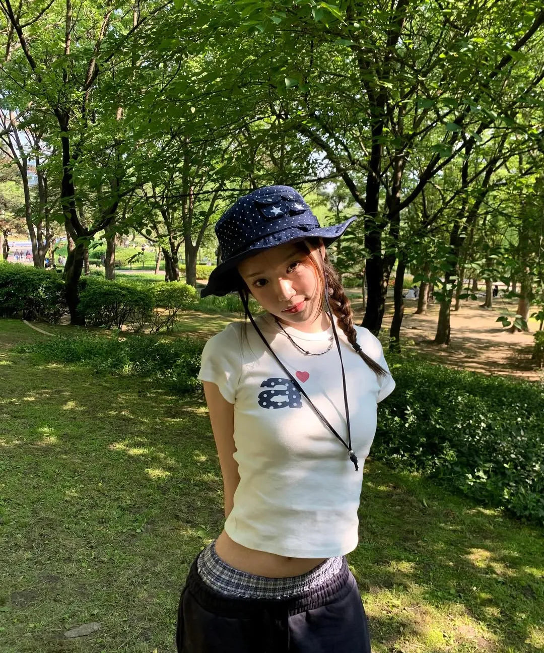 TRUNK LAYERED SWEATSHORTS [NAVY]