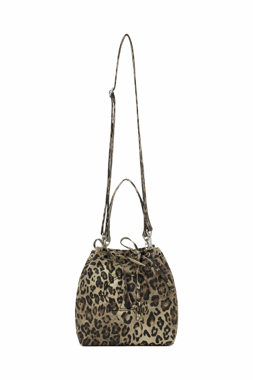 DEINET D STITCH PADDING MINI BAG IN LEOPARD