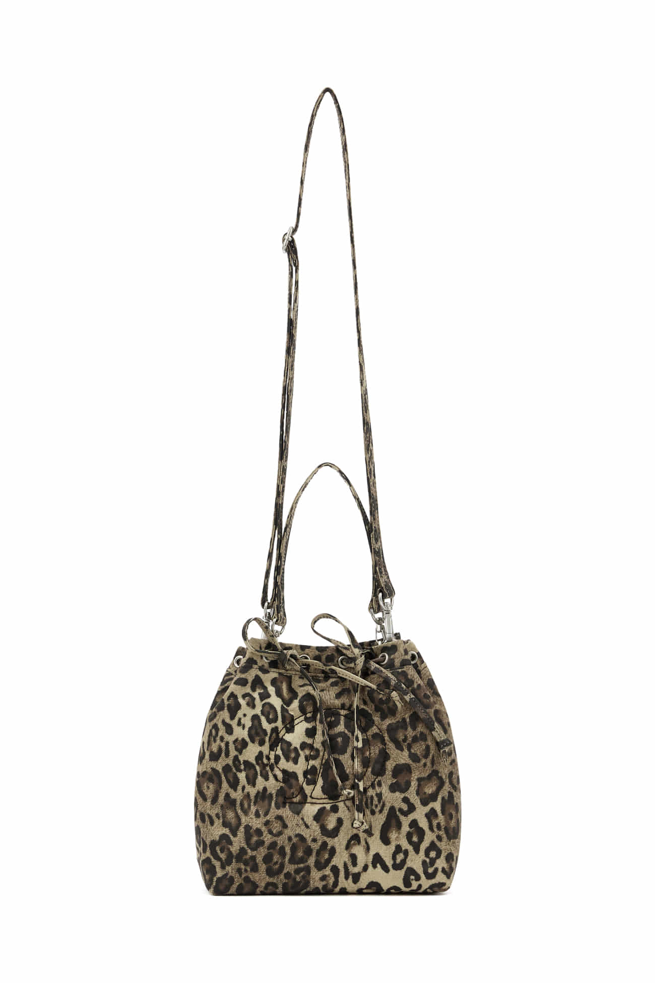 DEINET D STITCH PADDING MINI BAG IN LEOPARD