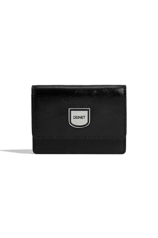 DEINET SIGNATURE WALLET IN BLACK (cowleather!)