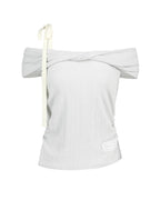 [ILLIGO] FLOW OFF SHOULDER TOP_4 COLORS