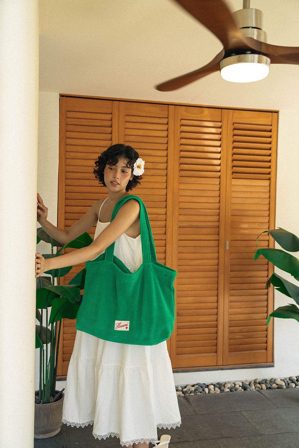 Heeari Poolside Daily Beach Big Bag - Green