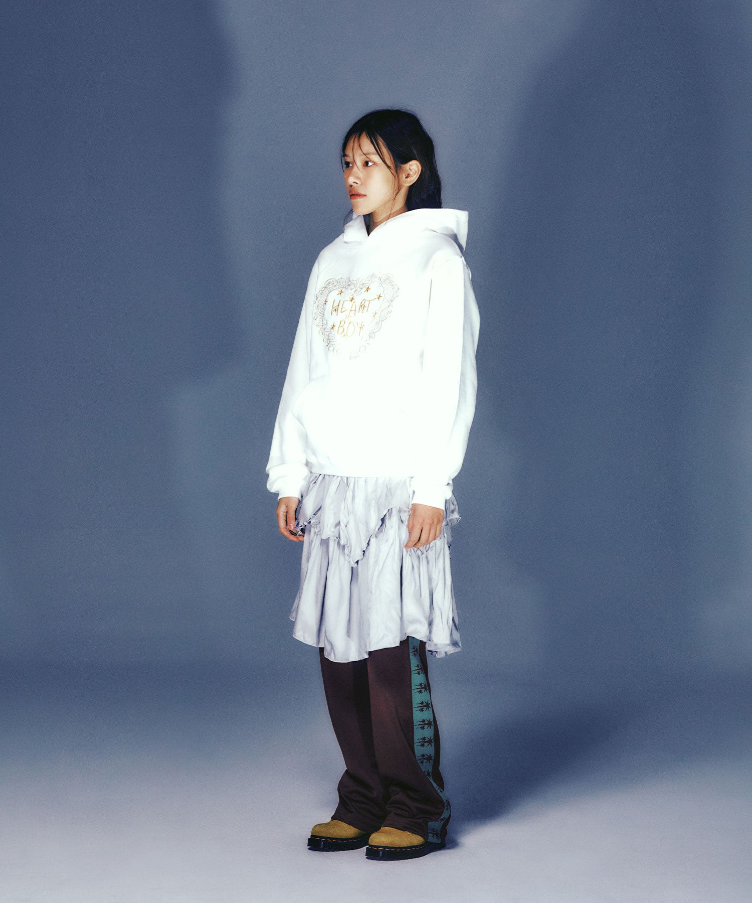 niceghostclub HEART BOY HOODIE [WHITE]