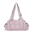ILLIGO LOOP DOUBLE POCKET SHOULDER BAG - PINK LEOPARD