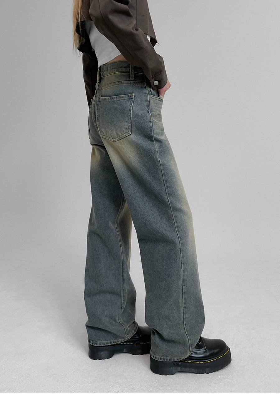 韓國製造 Best Wide Denim Pants / Light