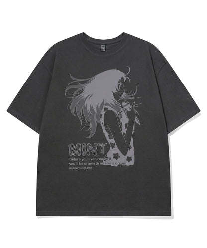 WONDERVISITOR MINT OVERFIT T-SHIRT / 2COLORS