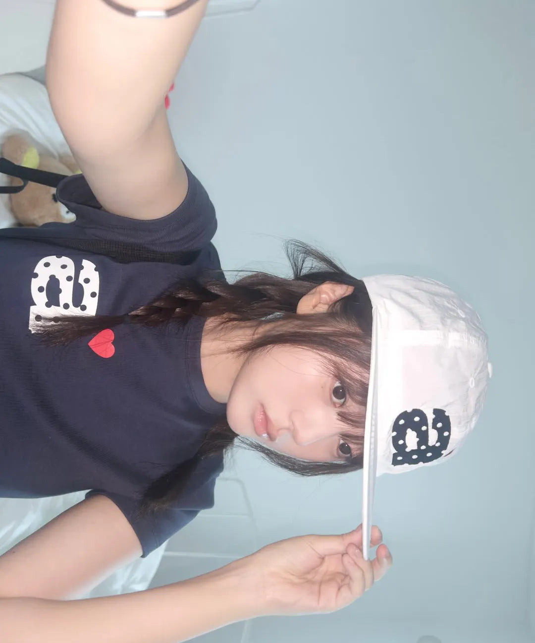 DOT SMALL LETTER NYLON CAP [WHITE]