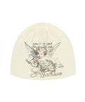 GILA ARCHIVE BABY ANGEL GRAPHIC BEANIE_WHITE