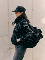 siweol Bow Shoulder Bag / Nylon Black