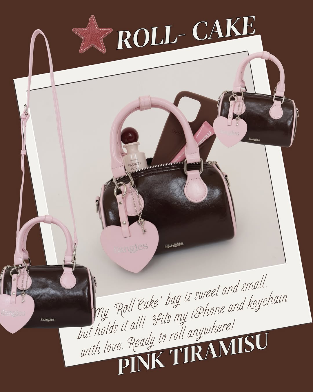 𝑯𝒐𝒍𝒊𝒅𝒂𝒚 𝑺𝑨𝑳𝑬 [香港現貨✨] Mini Roll-Cake Handbag / Crossbody Bag - 7colors