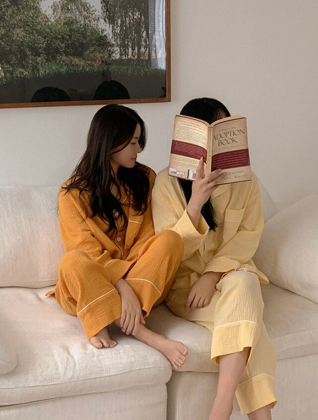 [韓國售出16,000+⭐️] J'eu Seven Days Cotton Pajama Set 7colors