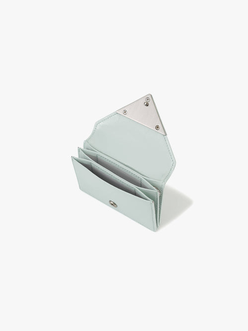 fennec Crinkle Triangle Accordion Pocket / pale mint