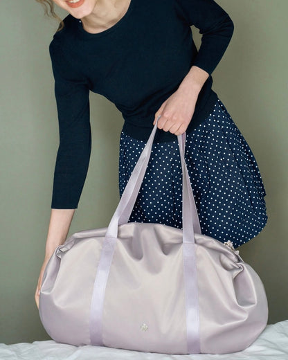 Heeari Aurora Shirring Duffle Big Bag - lilac