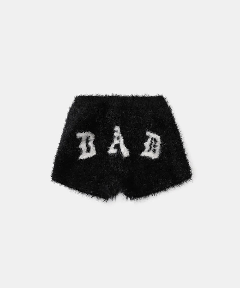 Mystic Mohair Boy Shorts - Black