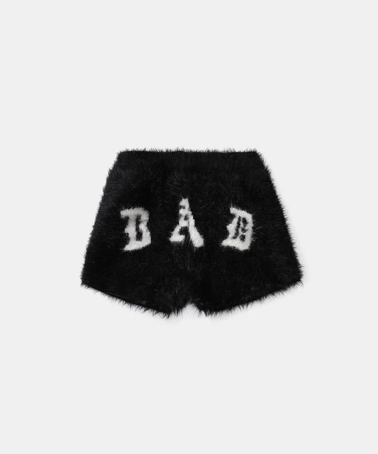 Mystic Mohair Boy Shorts - Black