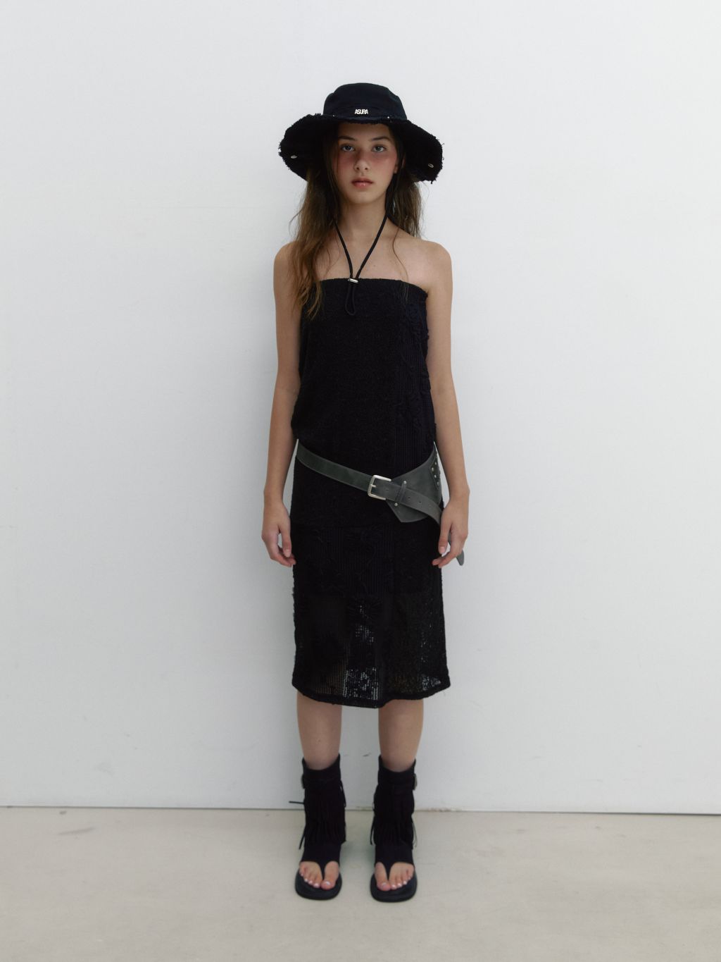 ASURA STUD COTTON HAT (BLACK)