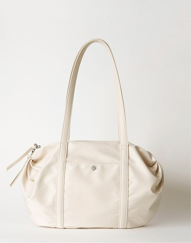 Heeari Aurora Shirring Duffel Bag - Ivory