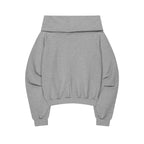 ILLIGO PURE BOW OFF SHOULDER SWEATSHIRT MELANGE