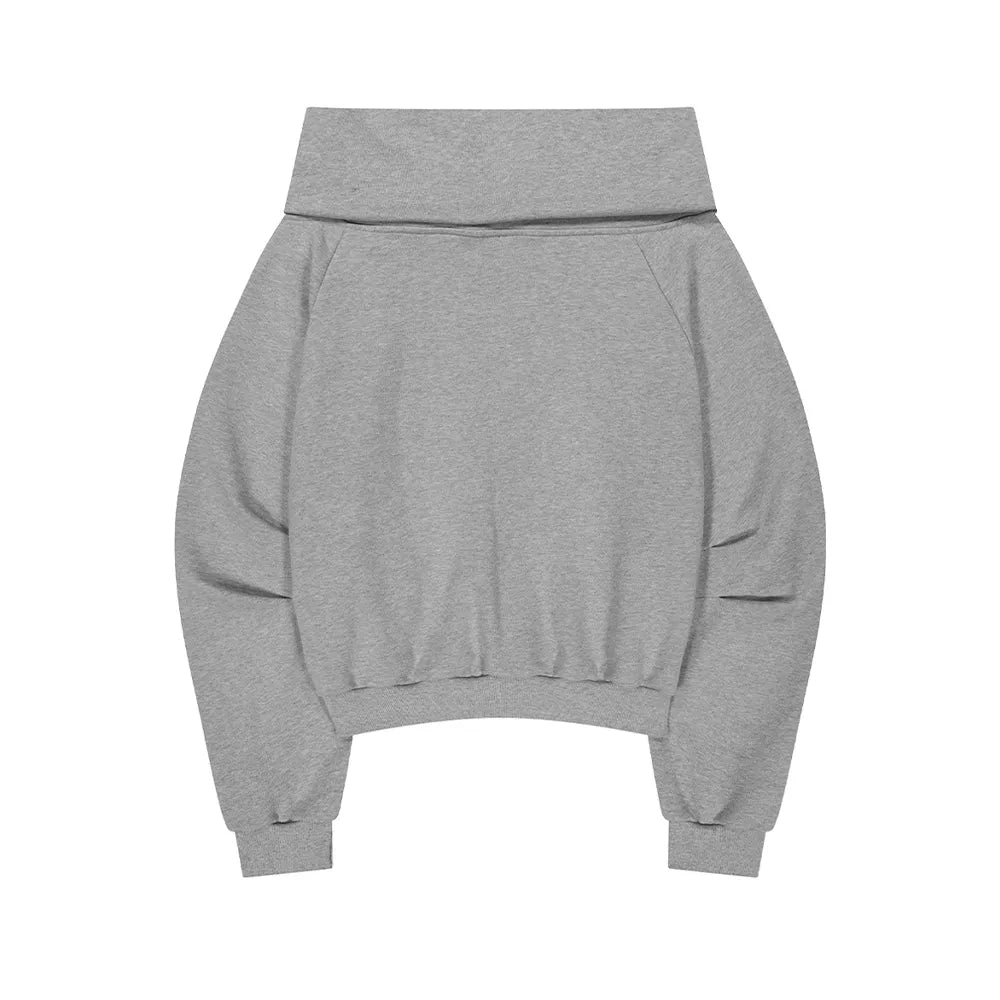 ILLIGO PURE BOW OFF SHOULDER SWEATSHIRT MELANGE