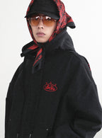 Mystic Capsule Hood Zip Up / Black