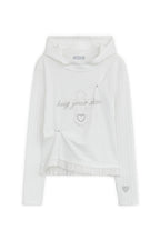 Lace cross patch hoodie (2colors)