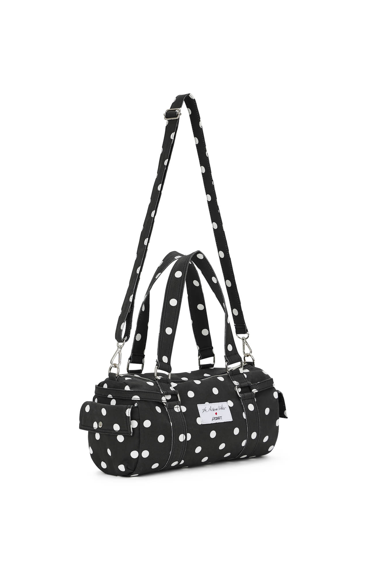 DEINET X TMV DOT DUFFLE MINI BAG IN BLACK