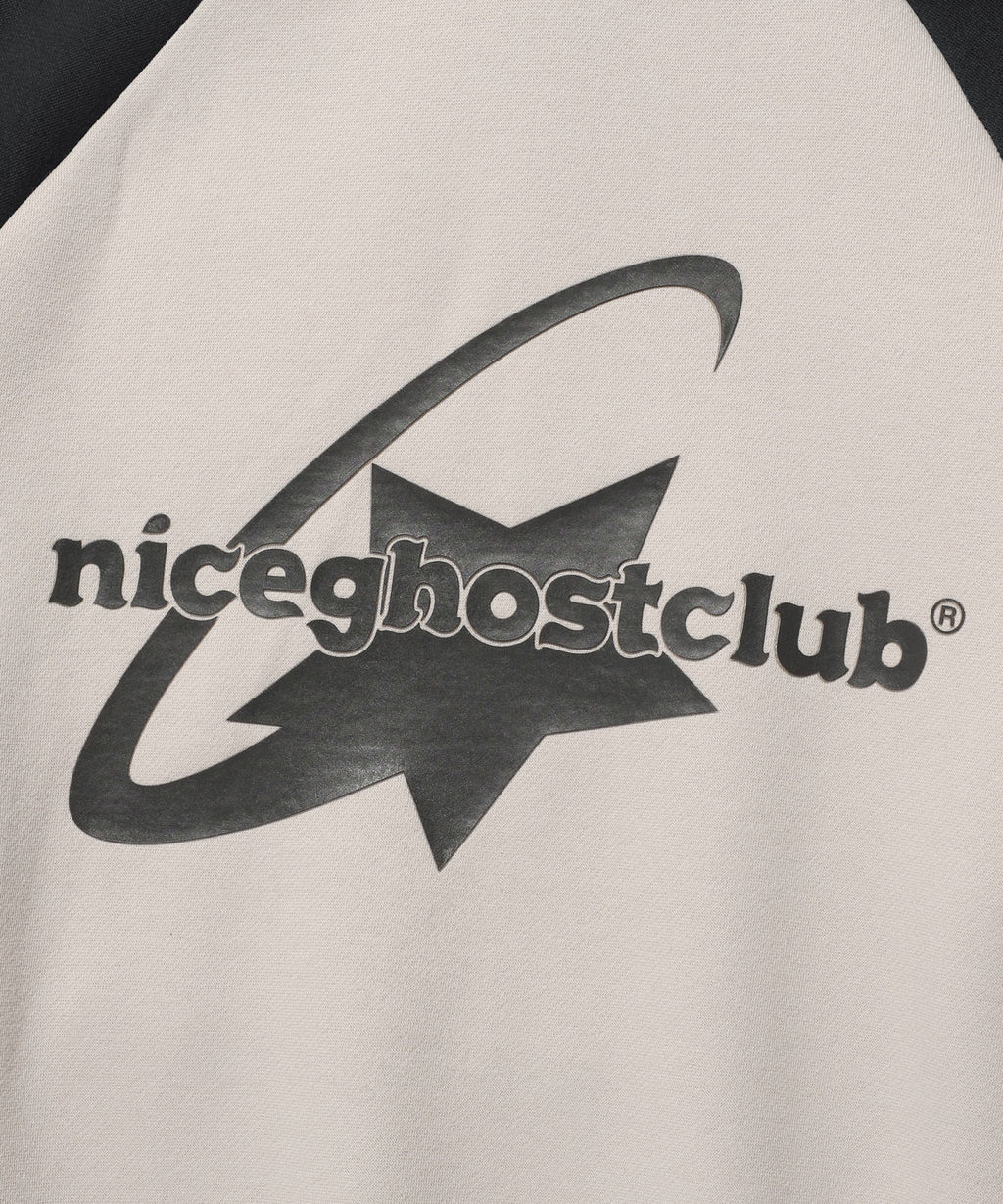 niceghostclub SHOOTING STAR LOGO HOODIE [BEIGE]