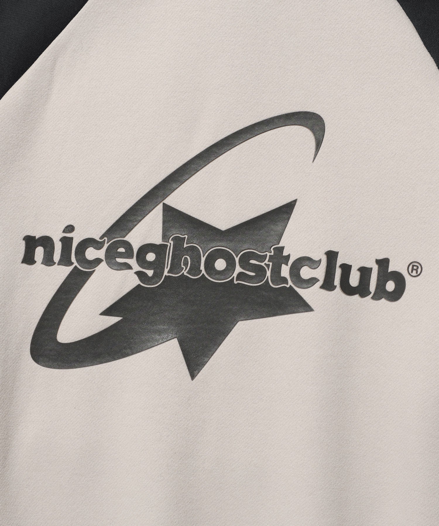 niceghostclub SHOOTING STAR LOGO HOODIE [BEIGE]