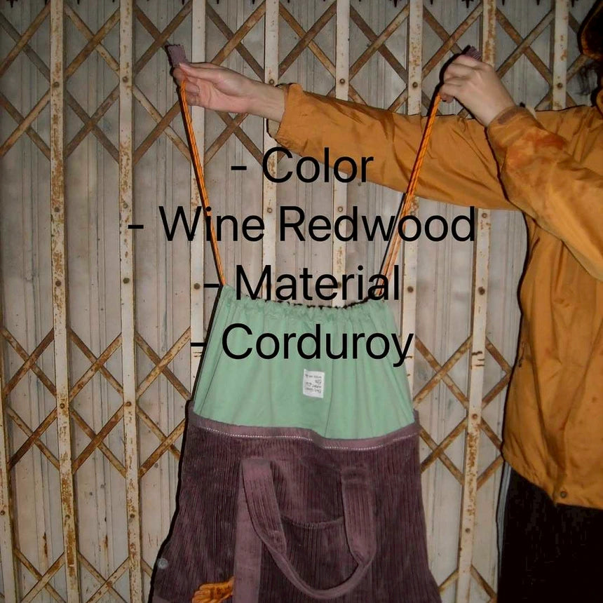 Corduroy Toast Bag🍞 - Wine Redwood🌳🍄