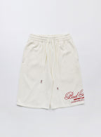 BADBLOOD Classic Logo Bermuda Pants / Cream White