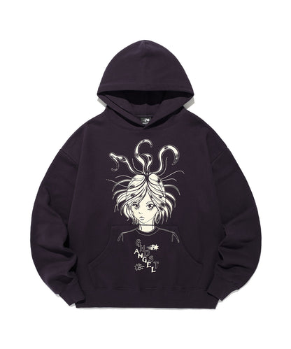 niceghostclub GHOST ANGEL UNIFORM HOODIE [DARK PURPLE]