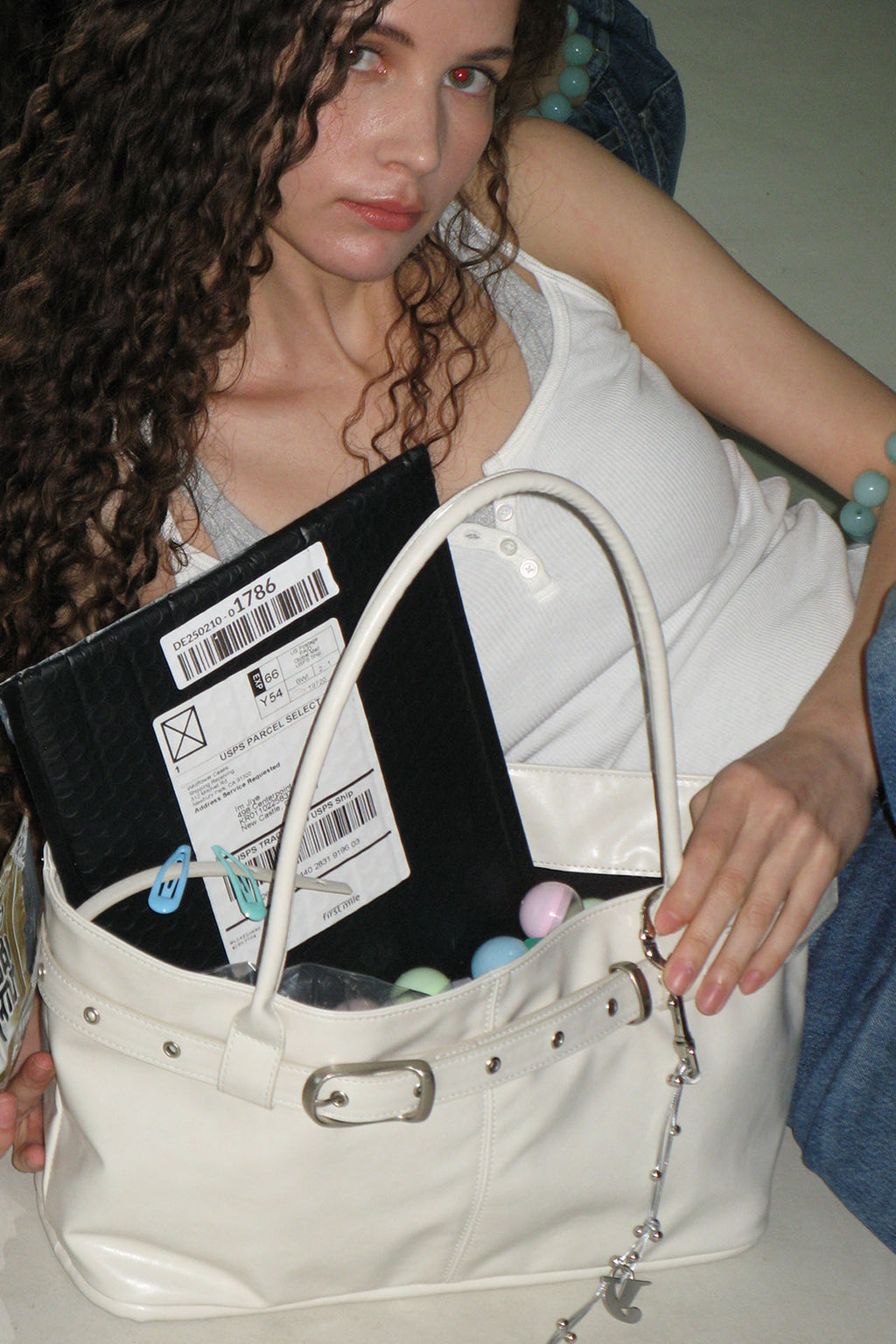 Yeomim belted boat bag (oyster)