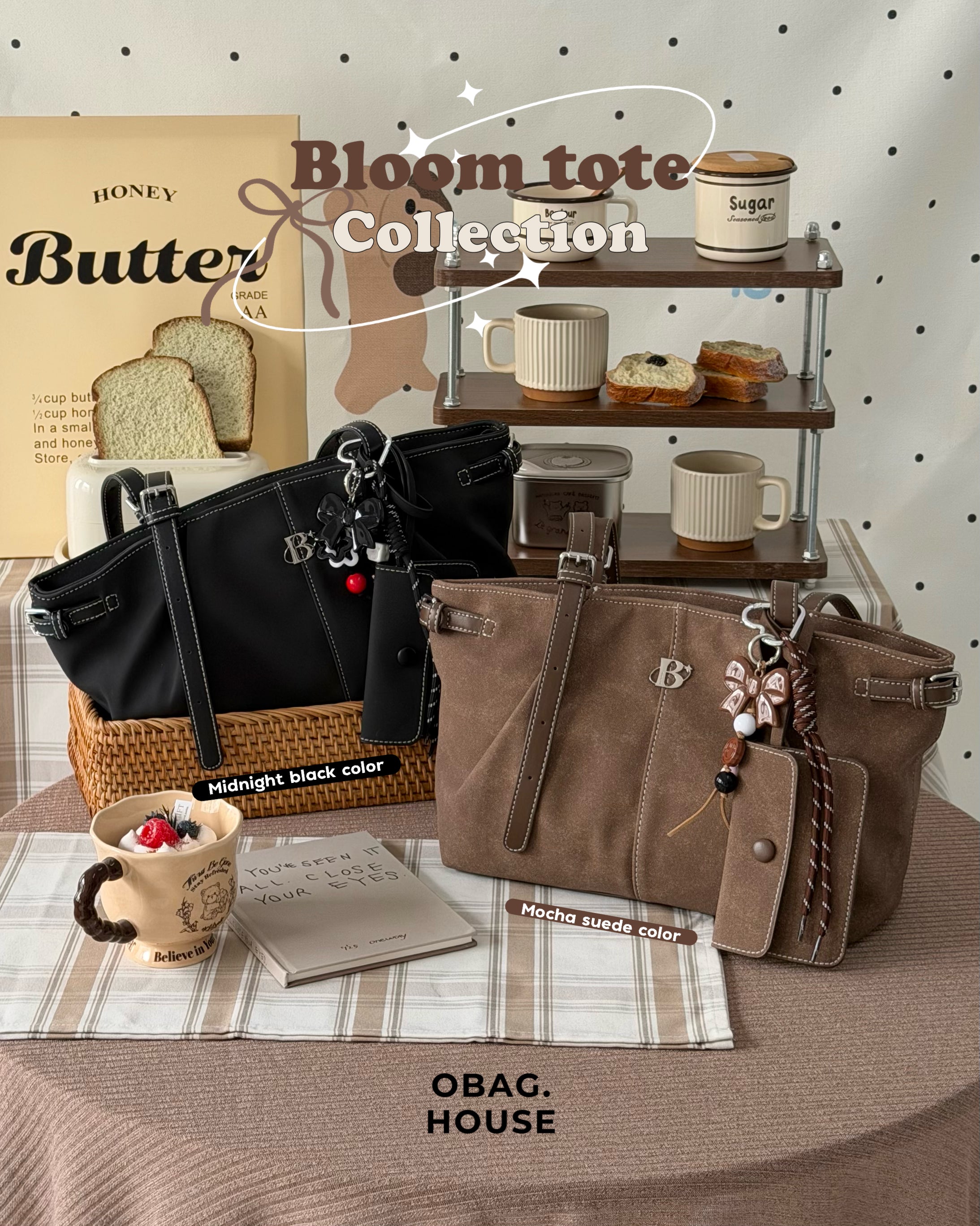 Bloom Tote Collection 🍁👜 - 6colors